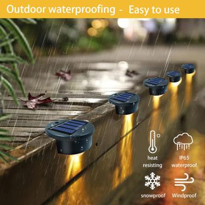 4 Pcs Garten Licht Wasserdicht Drahtlose Solar Powered Schwimmbad Rand Licht Terrasse Dekoration Nacht Licht