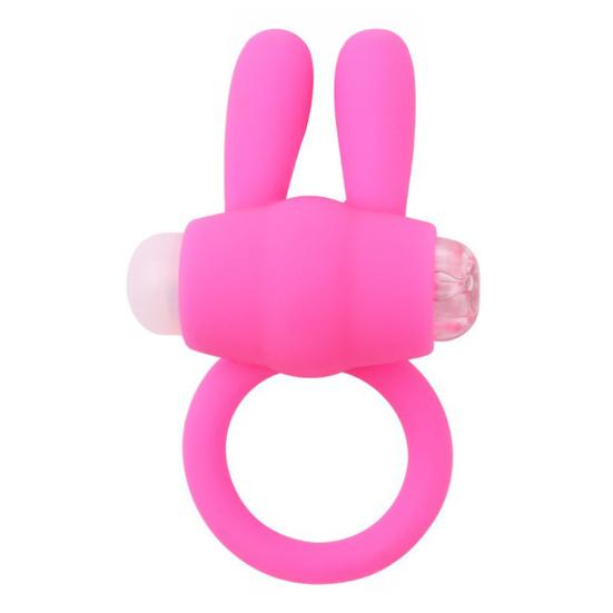 Butterfly Rabbit Vibrating Cock Ring - Dual Stimulation Delay Ring with Multi-Speed Vibration, Body-Safe Silicone, Waterproof Adjustable Fit