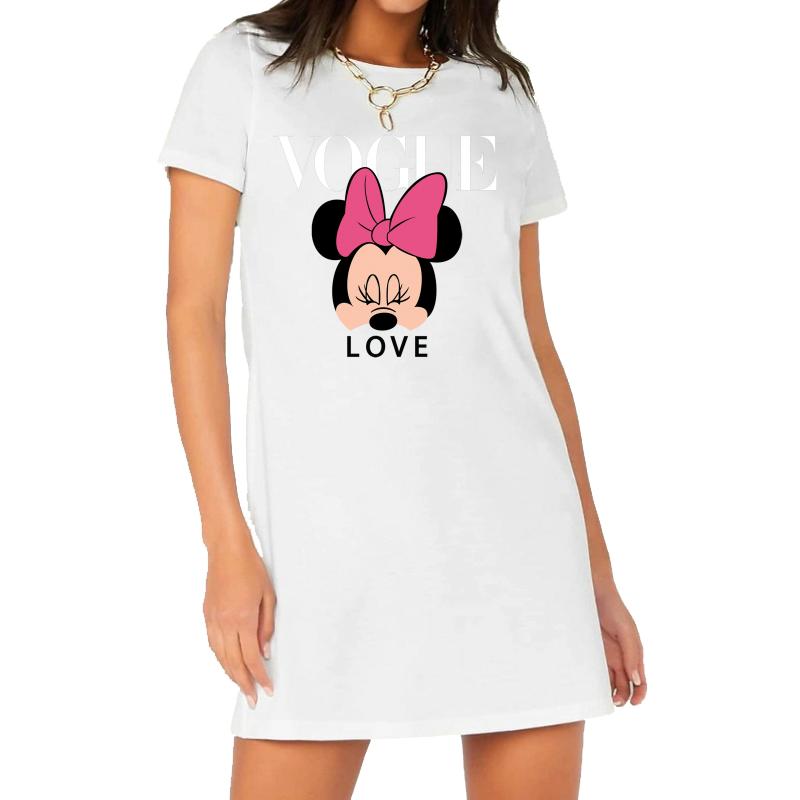 Mickey Minnie Mouse Daisy Duck 2022 Women Dress Tshirts Cool Girls Print  Summer Plus Size Casual Loose Female Short Sleeeve Party Club Dress comprar  a buen precio — entrega gratuita, reseñas reales
