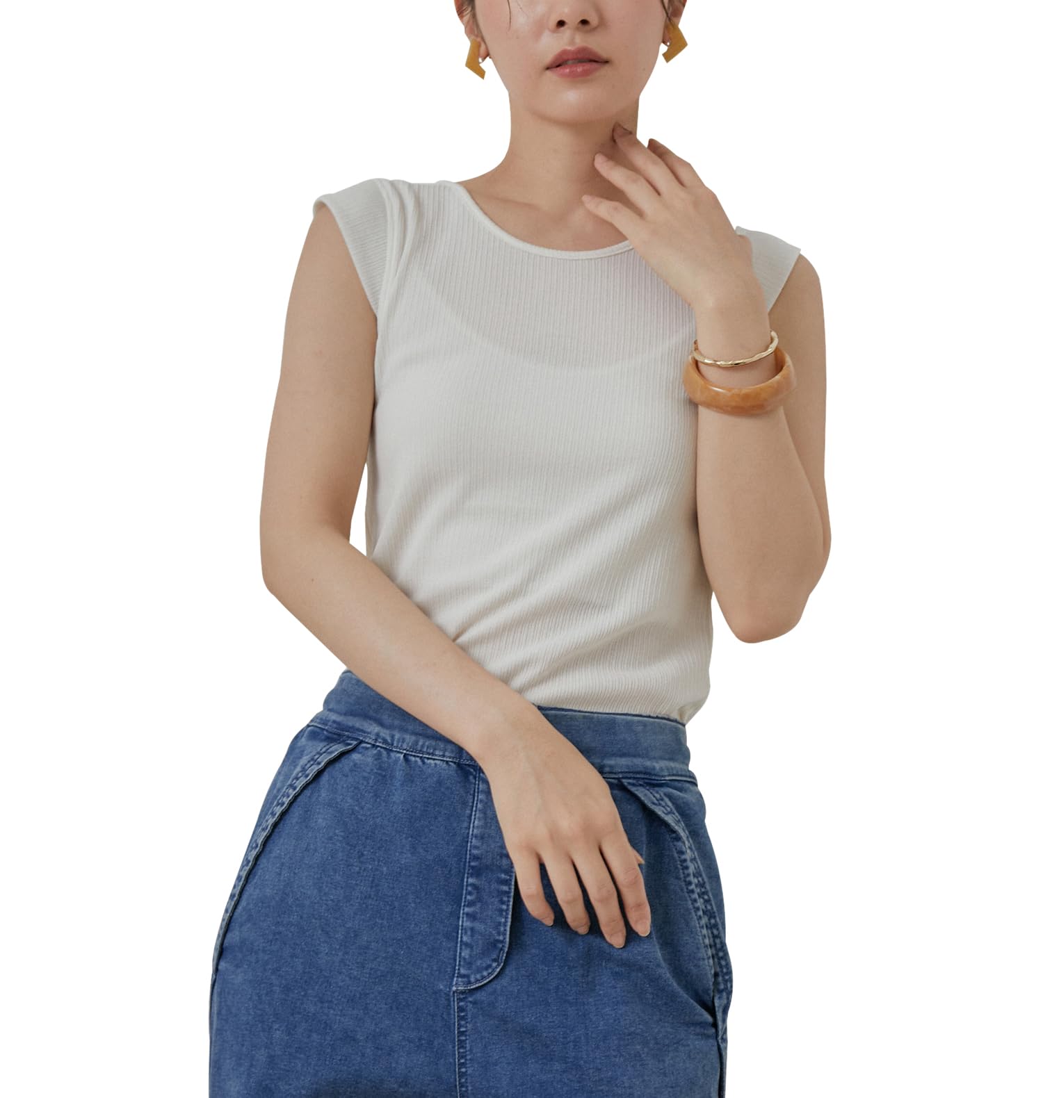 

Белый топ-майка в рубчик Nergy с открытой спиной для женщин из Мэна, (10)