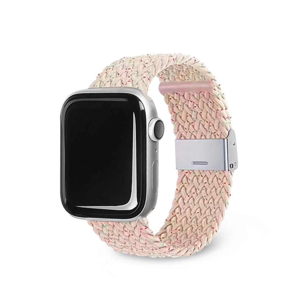 Egadeun Apple Watch Strap Loop Band Buckle Pastel Twinkle Pink