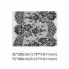 Rectangular Shape Lace Table Runner White Color Lace Floral Table Runners  Tea Party