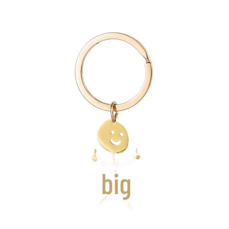 Middle Finger Graffiti Doodle Stainless Steel Necklace