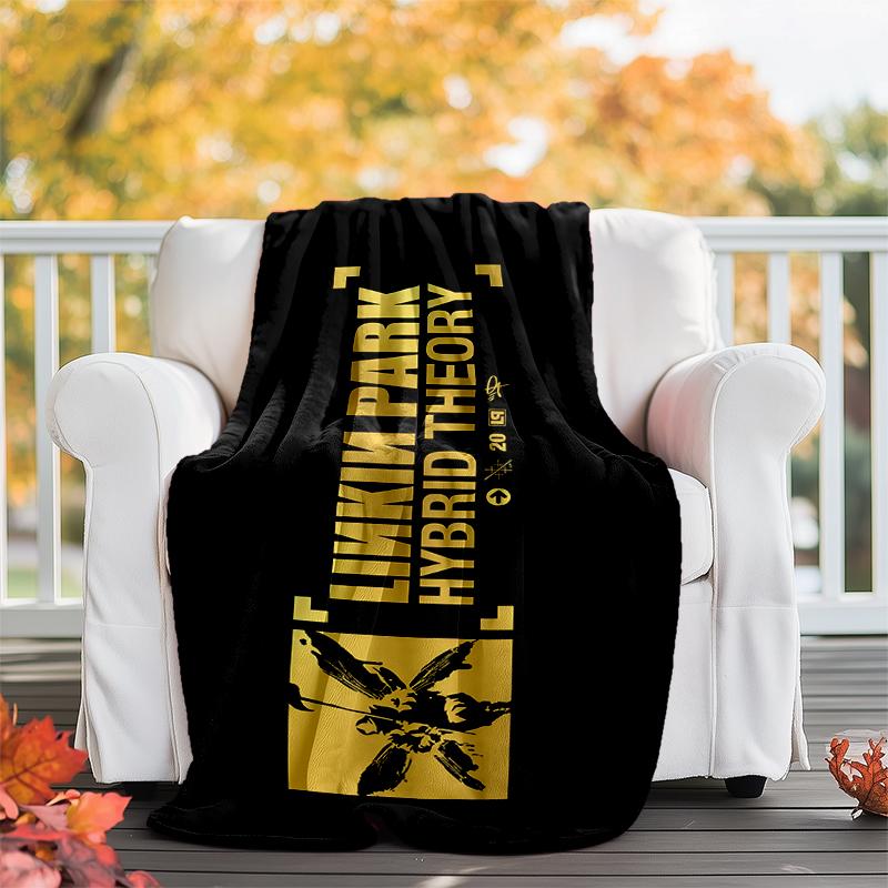 Linkin Park Flannel Blanket Soft All-Season Throw, Design for Camping, Car Travel, Hiking Sofa, Bed, Office Perfect Gift for Parties