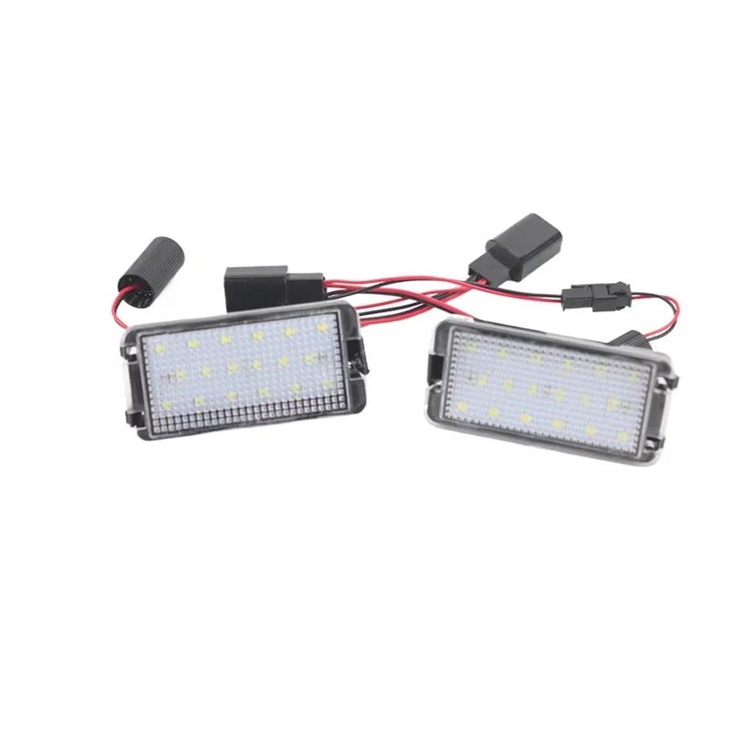

for Seat Altea 2005-2009 Arosa Cordoba 6K 6L Leon 1M Toledo 5P Ibiza 6L 2PCS Car License Plate Light Number Plate Lamp Upgrade