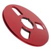 1 4 10.5 Inch Empty Reel 3 Hole Aluminum Alloy Opening Machine Parts Takeup Reel for Nab Reel to Reel Tape Recorder Red