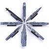 8 pz/Set Modello Puzzle da Assemblare Costruzione Sottomarino Nucleare Simulazione Barca Incrociatore Cacciatorpediniere Sottomarino Nucleare Giocattoli Militari per Ragazzo