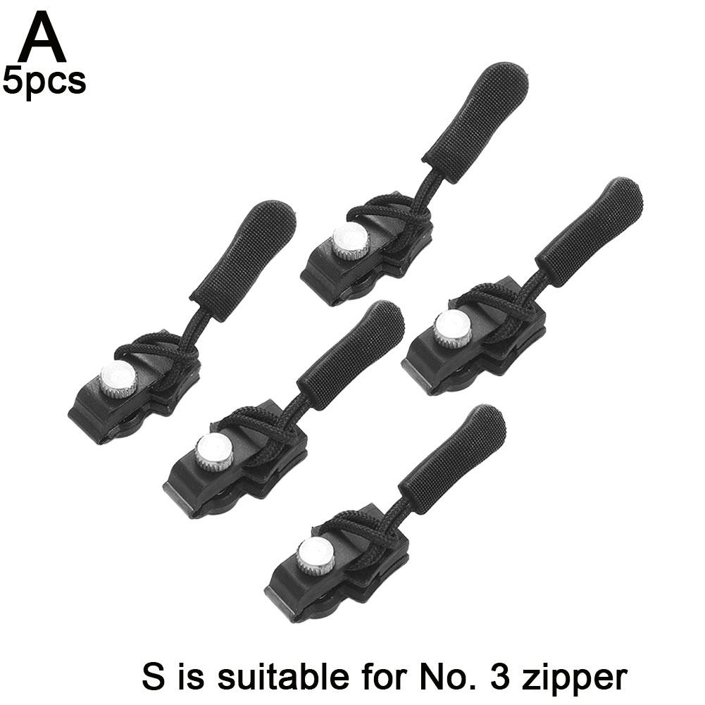 

5/6 шт. Универсальный комплект для ремонта молнии, быстросъемный слайдер для куртки, сумки, молнии, замена Z4Y8 5pcs-S