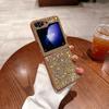 Suitable for Samsung ZFlip5 Flash Diamond Loose Powder Mobile Phone Case Flip4 Folding Screen Fold5 Full Cover Protective Case Fairy