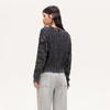 Veromoda Women's Distressed V-Neck Knit Cardigan