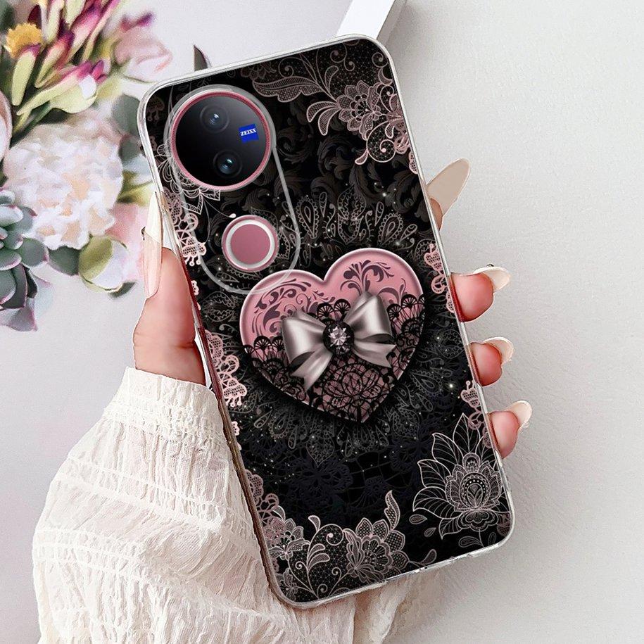 For Vivo V50 Case V2427 Phone Case 2025 New Fashion Butterfly Silicone Soft Cover For Vivo V50 Lite VivoV50 5G Shockproof Bumper