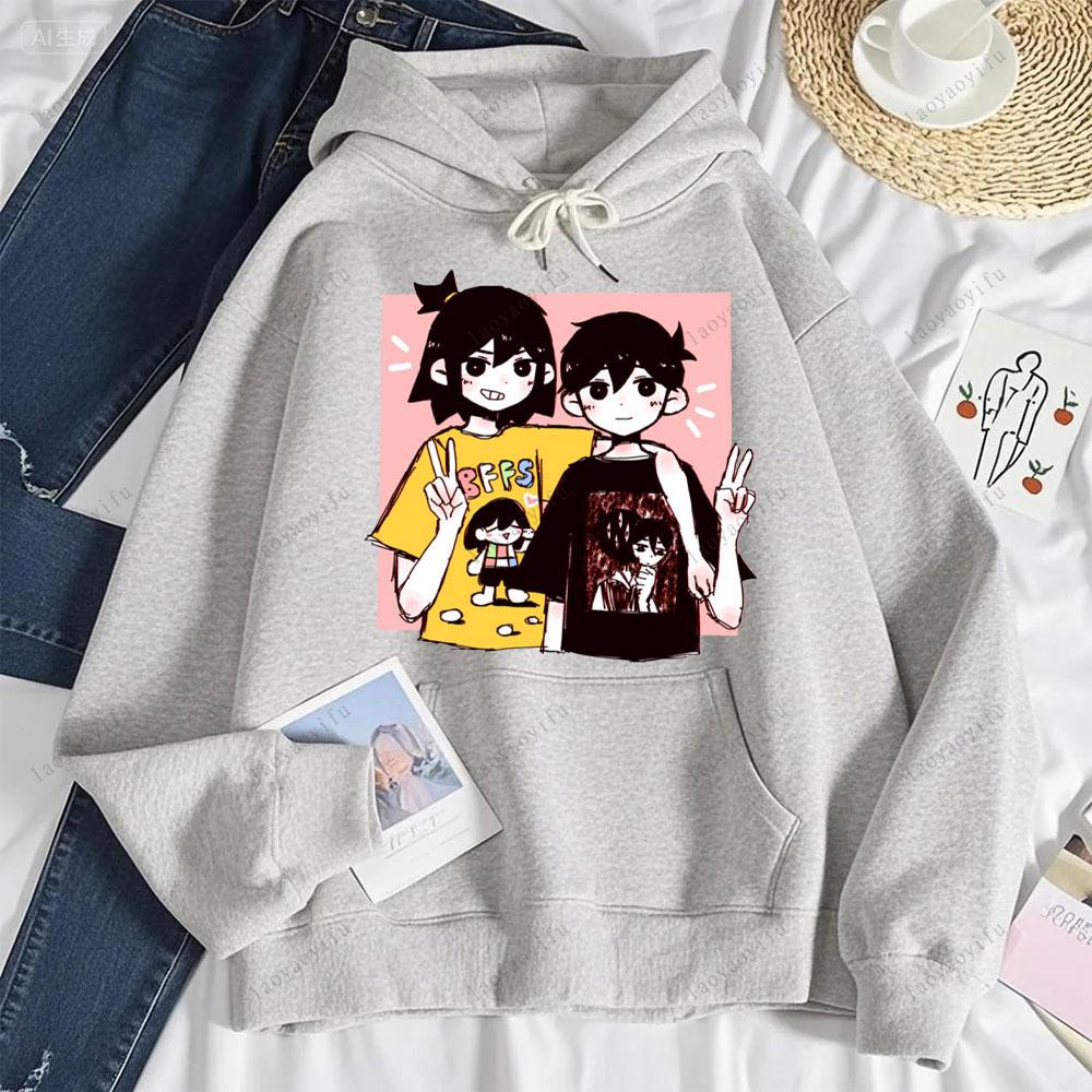 Cute Omori Hoodie Printed Sportswear Unique Style Popular Hot Selling Pullover Hip Hop Casual Classic Clothing Men Sportswear