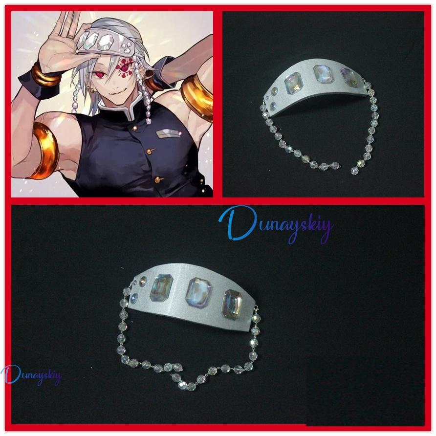 Demoon Slayeer Anime Cosplay Uzui Tengen Costume Wig Uniform Wig Demon Annihilation Blade Sound Pillar Halloween Outfit