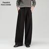Peacebird Men's Winter Casual Wide-Leg Trousers