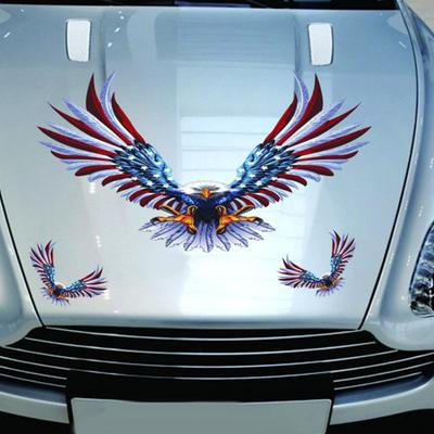 4 stk/sett Flying Eagle USA flagg bildekor Reflekterende Auto Truck Sticker Dekor