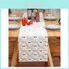 Black Eye Ghost Embroidered Doublesided Table Runner For Party Decor And Event Displays
