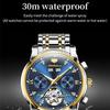 JINSHIDUN Neue Business- und Freizeit-Herrenuhr Einfache Business-wasserdichte leuchtende multifunktionale mechanische Uhr High-End-Herrenuhr