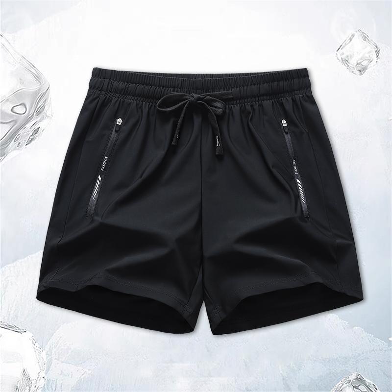 New Men's Quick-drying Loose Sports Casual Pants Thin Ice Silk Beach Pants