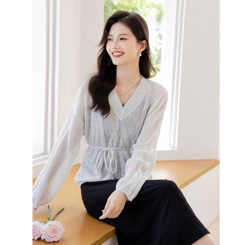 Mocana Women's Long Sleeve Knitted Cardigan & Dress Set