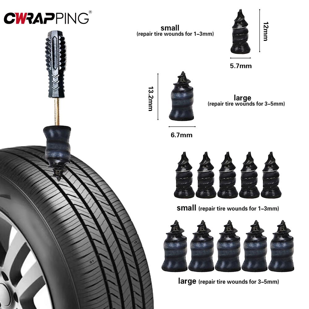 Autoreifen Panne Stopfen Reparaturwerkzeuge Schrauben Reparaturwerkzeug Panne Notfall Motorrad Reifenstreifen Kleber Werkzeuge Set Auto Zubehör