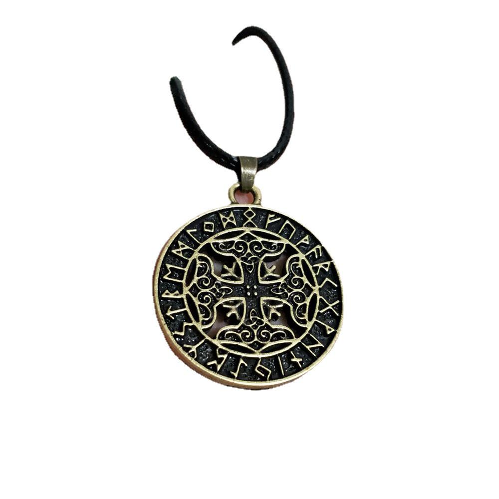 Viking Dragon Soul Norse Runic Amulet Pendant Men's Necklace