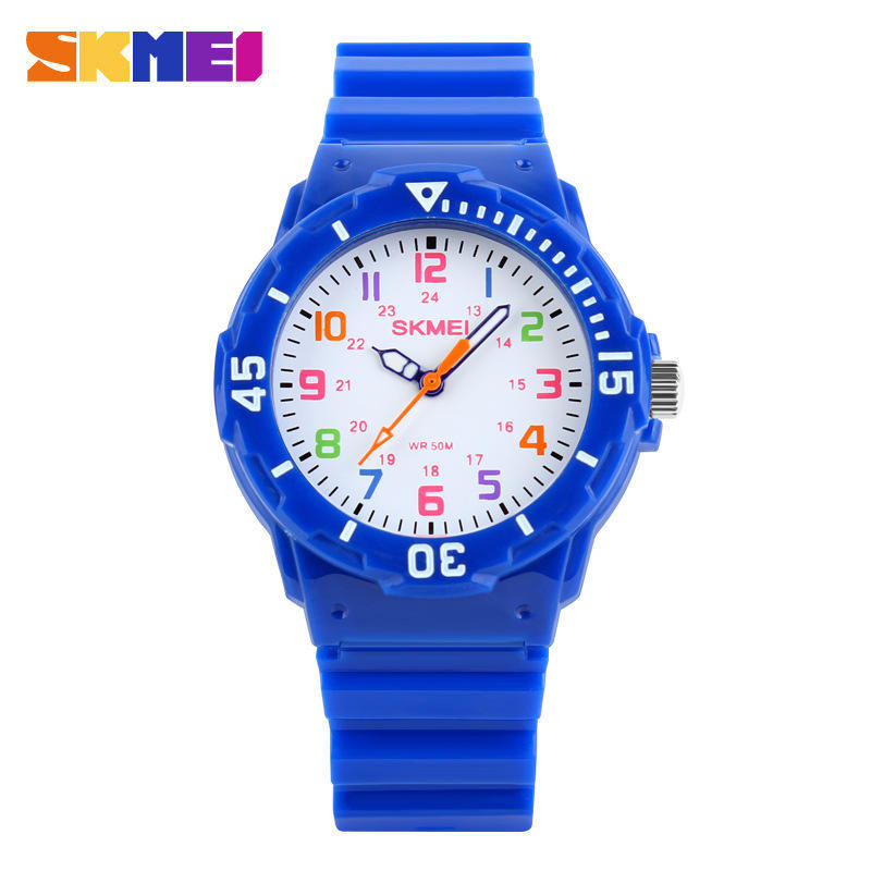 Trendy Fashion Children's Watch Waterproof, Simple and Lightweight Primary School Sports Quartz Watch