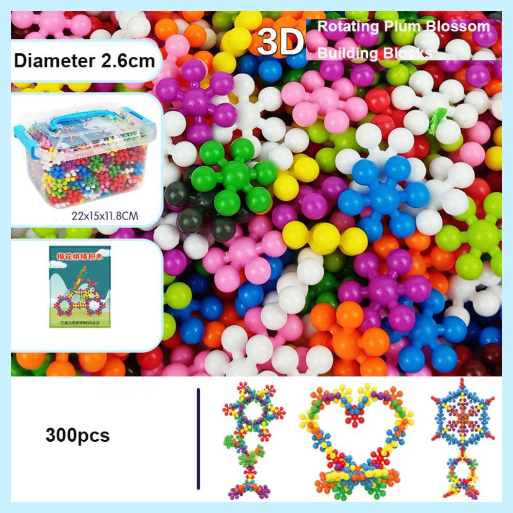 

Rotating Fun Assembled Snowflake Pieces Colorful Early Education Toys Educational Activities 5