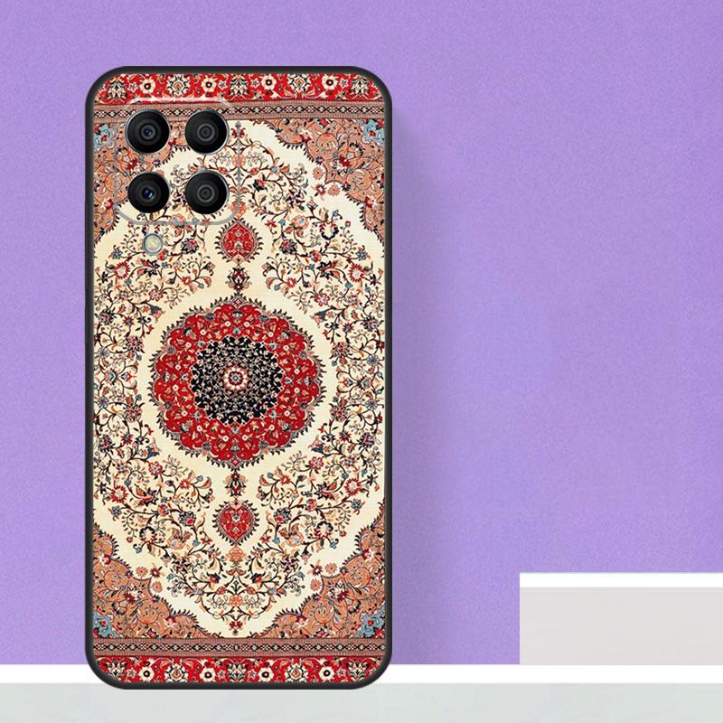Persian Carpet Floral Pattern Case For Samsung Galaxy M14 M34 M54 M31 M11 M13 M53 M51 M12 M32 M52 M16 M36 M56 M15 M35 M55