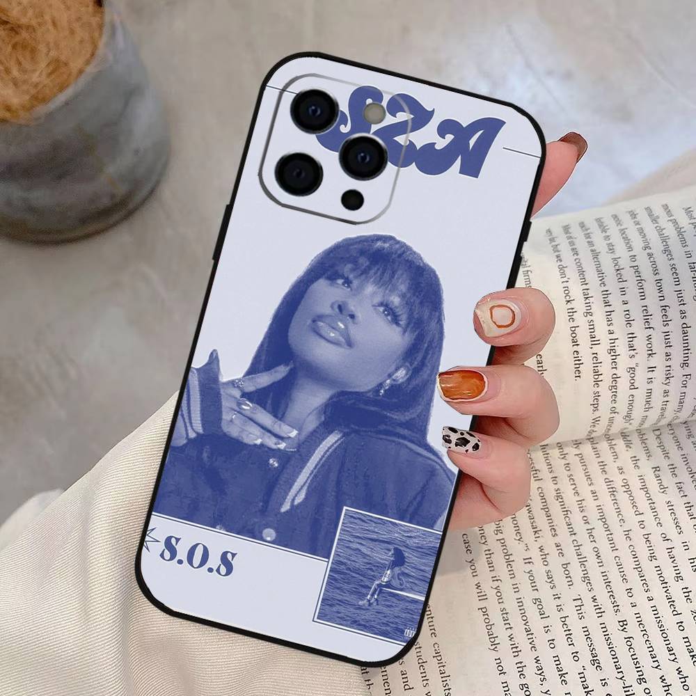 

Singer S-SZA lana Phone Case For iPhone 17, 16,15,14,13,12,11 Plus,Pro Max, Others Soft Black Cover iPhone16