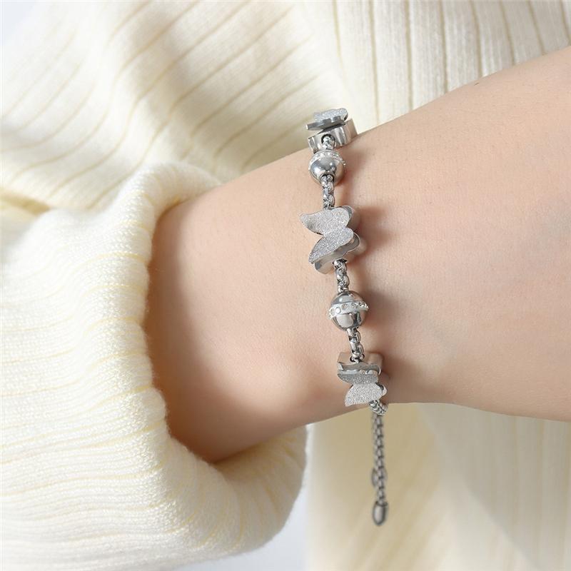 Adjustable Summer Beaded 18K Gold Plated Titanium Stainless Steel Waterproof Tarnish Free Jewelry Bracelets for Women Para Mujer