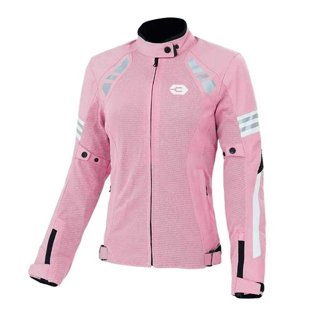 4 Jahreszeiten Damen Motorradjacke Elastische Motorradfahrerbekleidung Damen Motorradjacke Biker Körperpanzerung CE-zertifiziert Straßenfahrt