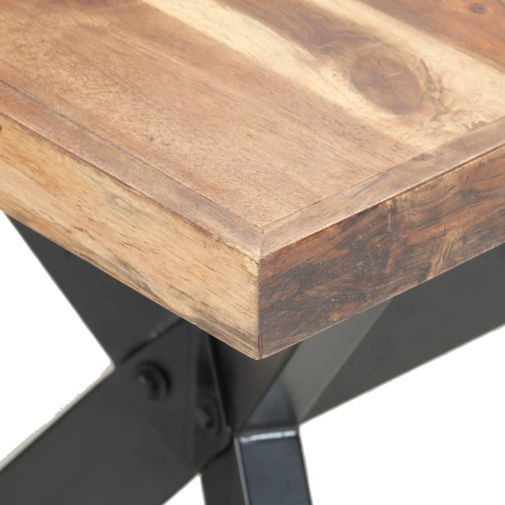 Dining Table 160x80x75 cm Solid Wood Honey Colored