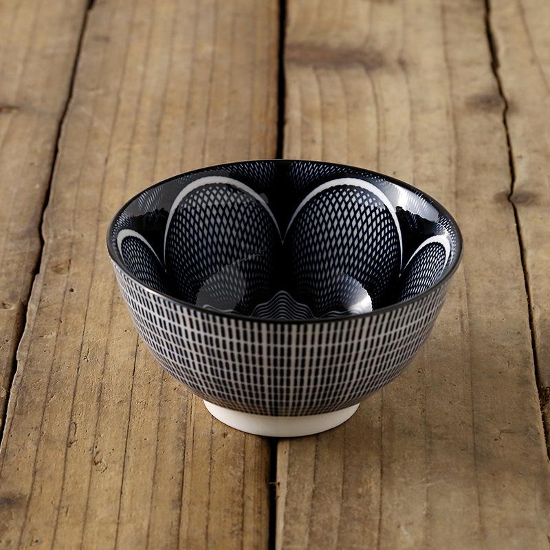 4,5 tums japansk keramisk risskål för porslin, hushåll, kök, restaurang, rund, skållningsfri nudelsoppaskål, ny 2025