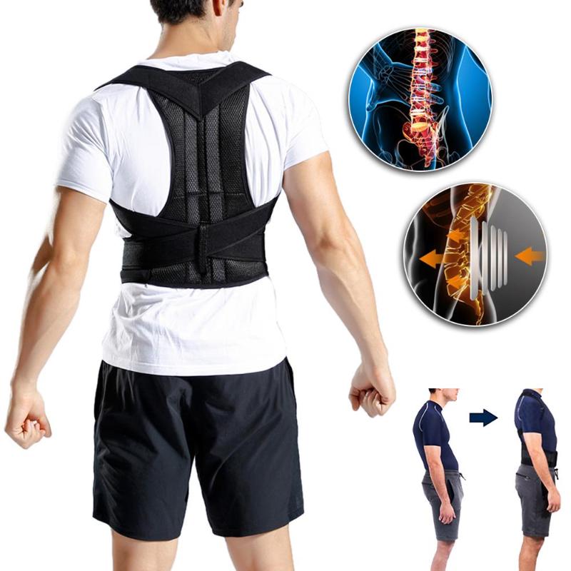 S-3XL Back Waist Posture Corrector Adjustable Adult Correction Belt Waist Health Trainer Shoulder Lumbar Brace Spine Support Belt Vest