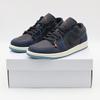 FJ5478-010 Air Jordan 1 Low Bleu Marine Noir Peau de Serpent Obsidian Foncé (aux femmes)