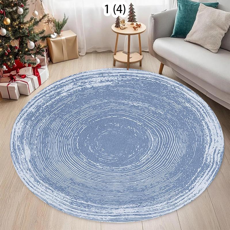 3D Round Vintage Rose Area Rug Floral Print Soft Non-Slip Carpet for Bedroom Living Room Valentine's Day Romantic Home Decor