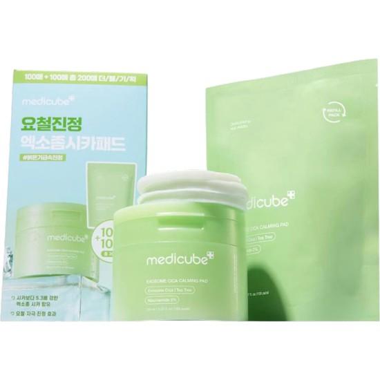 Medicube Toner Pad Collection 2set (Exosome Cica / Zero Pore / Deep Vita C / Red Succinic Acid / PDRN Pink Collagen Toner Pads 100 Pads + Refill 100 Pads