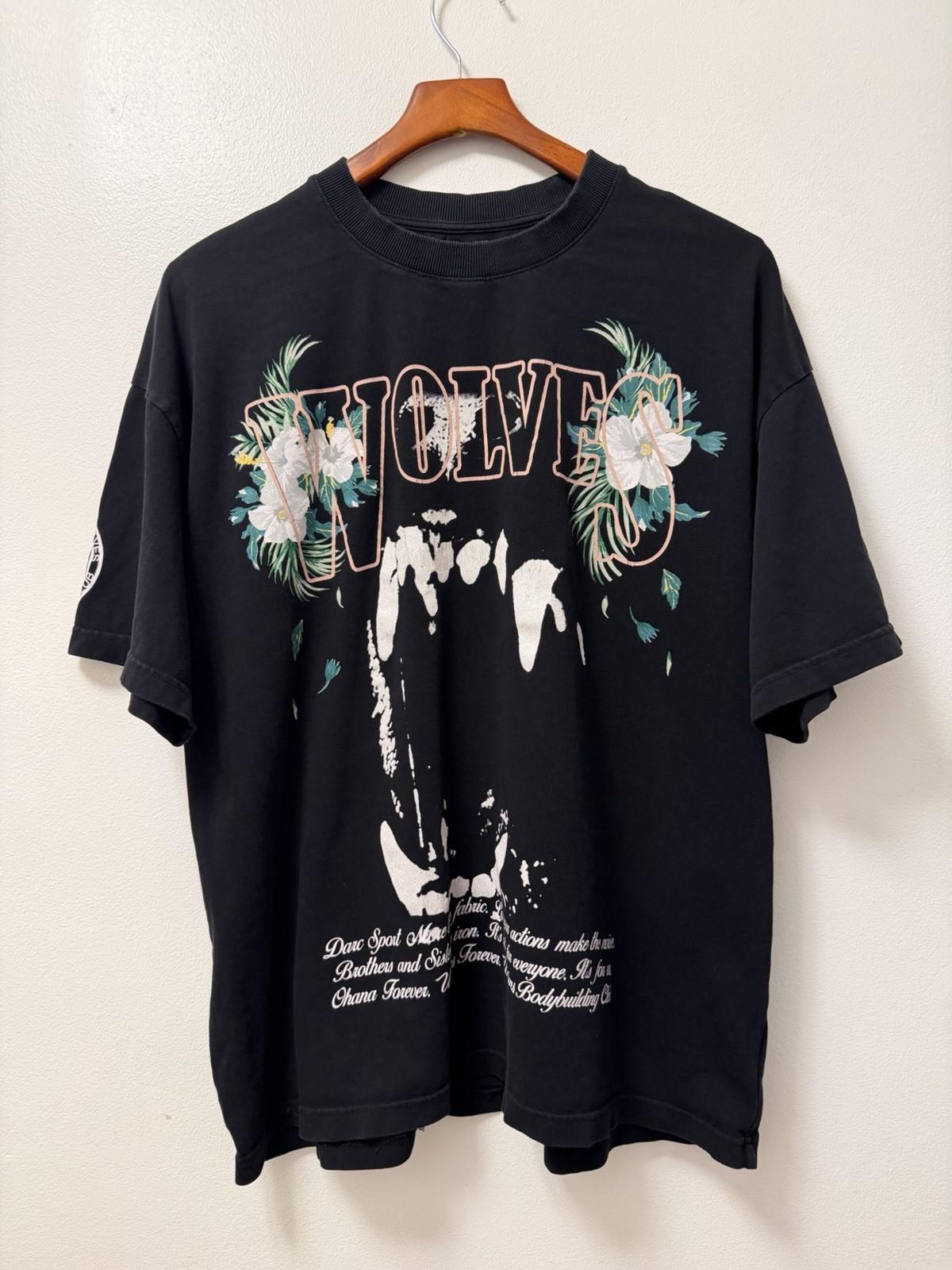 Darc Sport Wolves T Shirt Men’s Large Black Island Blood Thirsty Fang Ohana L