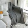 Fleece Blanket Soft Air Conditioning Sofa Throw Office Nap Knitted Small Blanket Shawl Bed Runner
