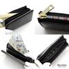 [Revetta] Stingray Leather Long Wallet, YKK MIX Color L-shaped Zipper, Galusha Stingray Black, Men's and Women's Genuine Leather [164-1stw]