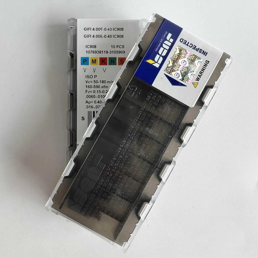 ISCAR / GIFI4.00E-0.40 IC908 /Industrial indexable Carbide Inserts 10 PCS