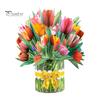3D Pop Up Flower Bouquet Card Paper Flower Vase Greeting Cards for Mother's Day Congratulations Graduation Anniversary Birthday