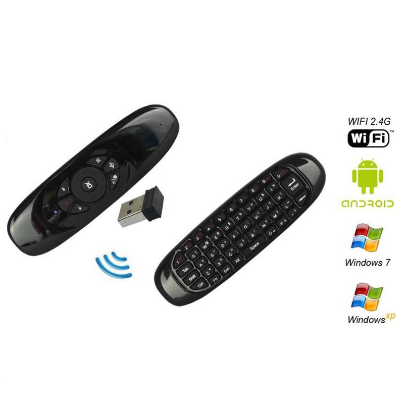 Popular T10 2.4G Wireless Air Mouse Remote with Dual-Sided Keyboard for Android