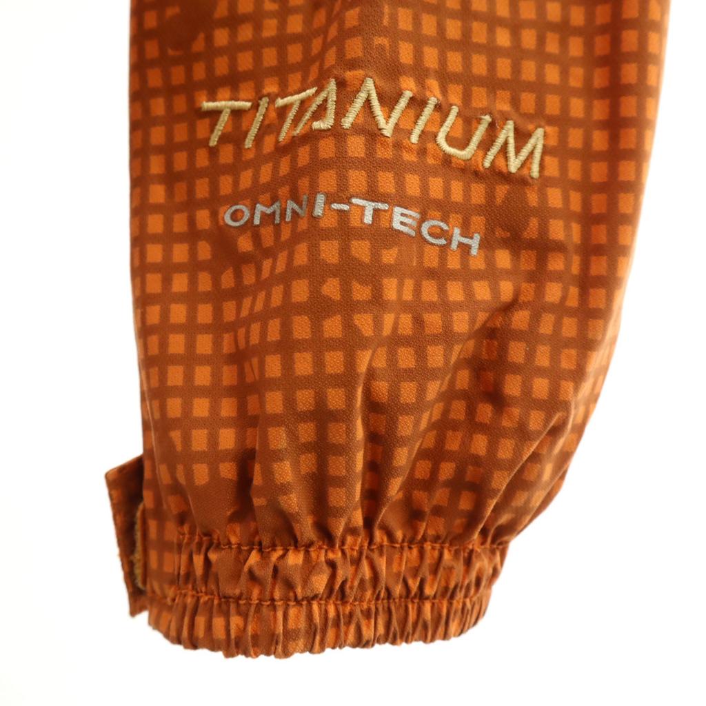 Columbia Check Pattern Banego Creek Jacket S Orange Outdoors Men's Used