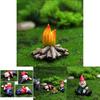 Creative Miniature Naughty Gnome Statues Set For Colorful Garden Ornamentation