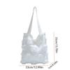 Lightweight Flower Tote Bag Large Capacity Nylon Cloth Handbag Casual Canvas Bag  Vacation