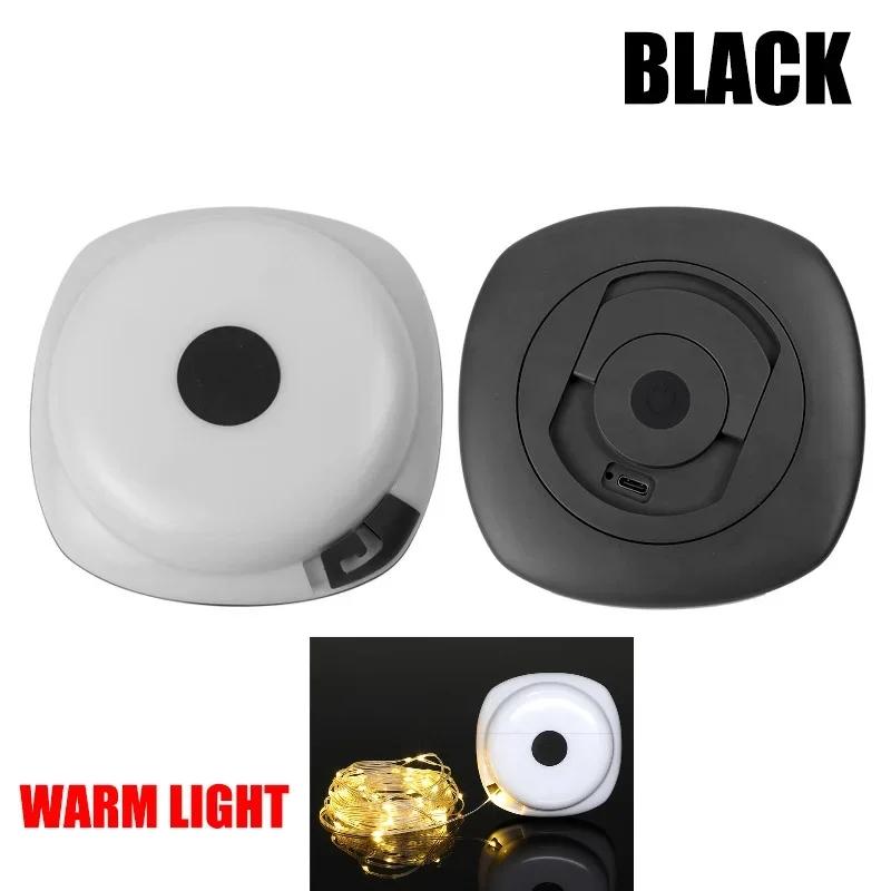 LED Rechargeable Camping Lamp 10M IPX4 Waterproof Recyclable Atmosphere Light Outdoor Garden Decoration Tent Lamp with Magnet