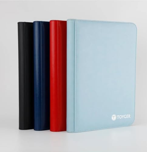 TOYGER Card Album [For Storing and Displaying Card Collections] (Loader Size, 4 Pockets, Navy)