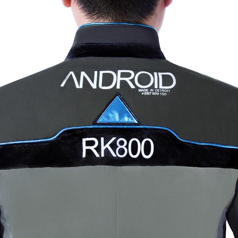 Premium Detroit Become Human Rk800 Connor Cosplay Costume Complete Outfit Jacket Coat For Ultimate Roleplay Experience