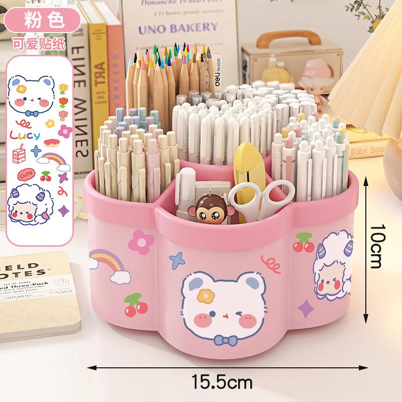 

1 Подставка для ручек в форме цветка сливы, Коробка для хранения, Коробка для хранения косметики, Можно хранить канцелярские товары, кисти для макияжа, помаду, карандаш для бровей 1PC розовый